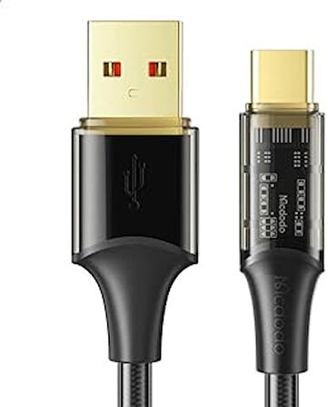 Mcdodo Ca-2090 Typec 100W Hızlı Data Ve Şarj Kablo Siyah-1.2Mt