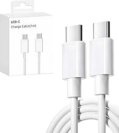 Kyrotech USB C Kablosu Esnek USB C - USB C Şarj Kablosu PD 3.0 iPhone 15 Pro Max Galaxy S23 S22 S21 A54 Pixel 7 iPad Pro 12.9 iPad Mini 6/Air 5 vb. ile uyumludur.