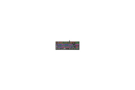 Rampage Kb-R17 Raptor Black Usb 6 Color Blue Switch Lc Layout Gaming Mechanical Keyboard