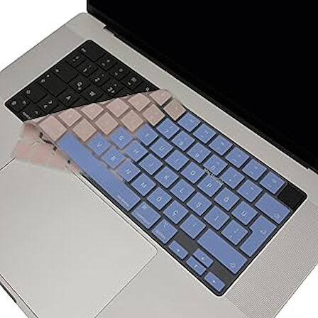 Mcstorey Macbook Air Pro M1-M2-M3, Klavye Kılıfı (Türkçe Q) R.Powder A2681 A3113, A2941 A3114, A2442