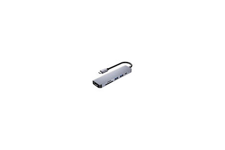 Coofbe Akım Korumalı 87W 6in1 Type-c To 4K HDMİ USB3.0 Sd Tf Dönüştürücü Hub Type-C Usb Dönüştürücü