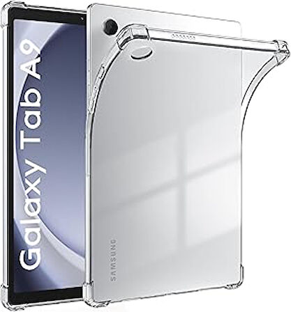 Babilden Samsung Tablet Kılıf Şeffaf Silikon Arka Kapak (Galaxy Tab A9 Plus X210)
