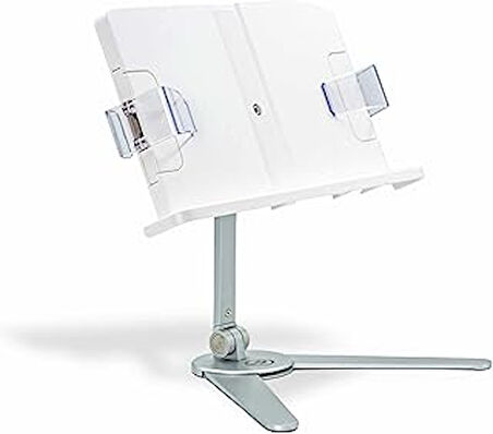 Std007 Okuma Açısı Ayarlı Koruma Kıskkaçlı Alüminyum&Abs Kitap/Tablet/Dergi Standı Modern Rahle