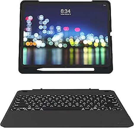 ZAGG Slim Book Go 12.9 3.Nesil iPad Pro Klavyeli Kılıf İngilizce