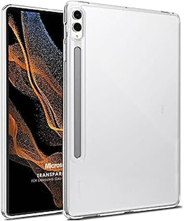 Microsonic Samsung Galaxy Tab S9 Plus X810 Için Kılıf Transparent Soft Şeffaf [Galaxy Tab S9 Plus X8