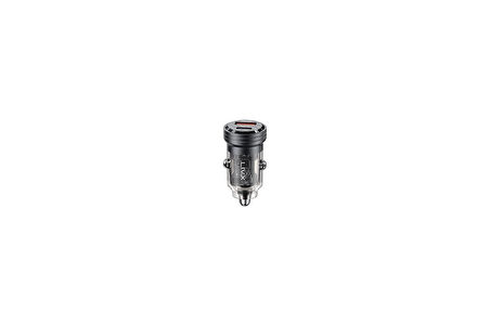 Livx Transparent 45W Pd/Qc Type C Ve Usb Çıkış Ultra Hızlı Mini Araç Şarj Cihazı L35