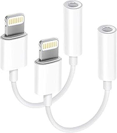 İphone İle Uyumlu Bluetooth Ile Bağlanmalı Lightning To 3.5Mm Aux Dönüştürücü Adaptör Iphone İçin Ku