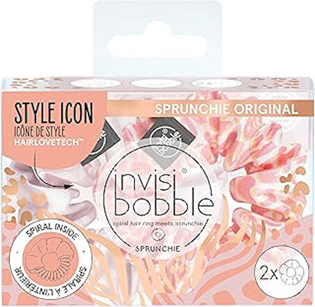 Invisibobble Sprunchie ''We'll Always Have Panther'' Duo Scrunchie 2'li Saten Kumaşlı Saç Tokası Seti