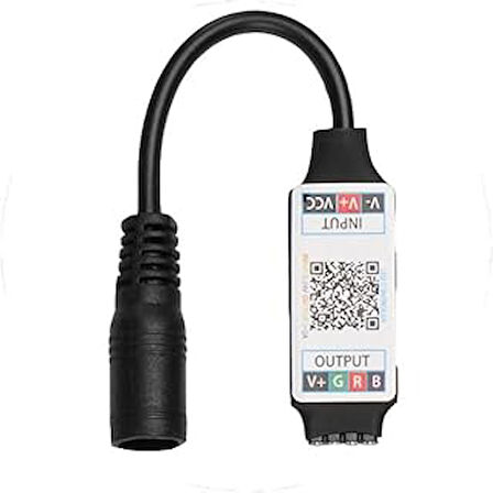 Rgb Şerit Led Kontrol Cihazları - Bluetooth, Sese Ve Müziğe Duyarlı, 24 Tuşlu - 6 Amper, 10 Metreye