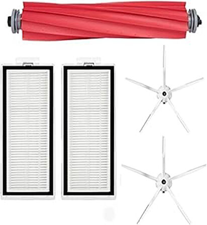 Ozemtek Beyaz Roborock ile Uyumlu Q7 Q7 Max Plus Yedek Hepa Fitre Set-5 Parça Roborock ile Uyumlu Q7 Max Q7 Max Plus 5 li Hepa Filtre,Fırça Seti