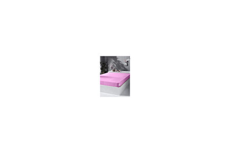 Kobehome Örme Penye Lastikli Çarşaf, Çift Kişilik, Pembe, Pamuk-Elastan 230 G/M2
