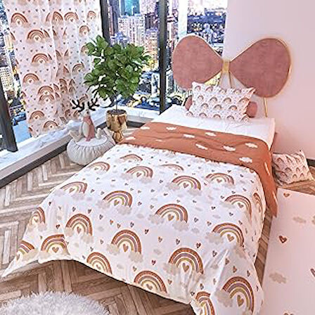 Rivai̇stanbul Bohem Pastel Çift Taraflı Nevresim Takımı Polycotton
