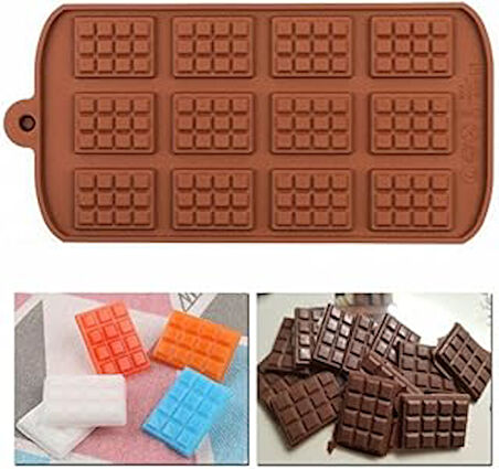 Çikolata Kalıbı Silikon 2 Adet Kalıp Tablet 10,5cm*21,00cm