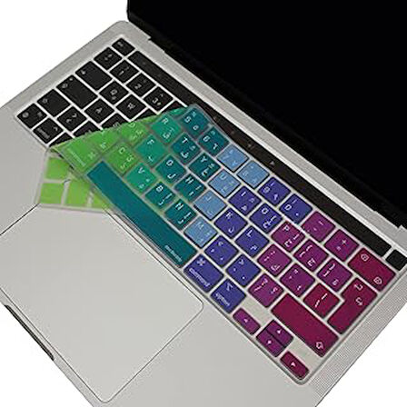 Mcstorey Arapça Klavye Macbook Pro Kılıf M1-M2, 13Inç (Touchbarlı) A2338 A2289 A2251 A2141 Uk Enter