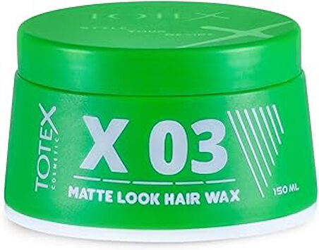 Totex X 03 Saç Şekillendirici Matte Wax | Yüksek Tutuş & Maksimum Kontrol | Unisex Parfüm Kokulu 150