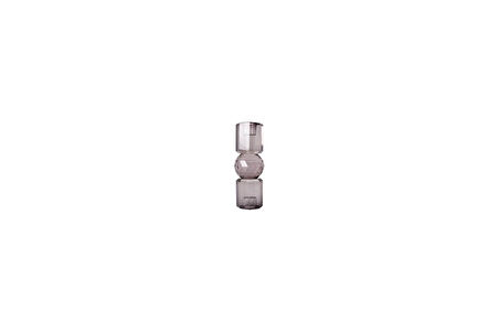 Eja International Kristal Mum Tutucu, Füme, 16,5X6 Cm