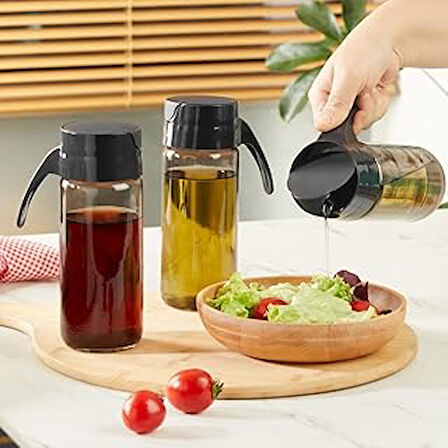Mithra Life 3 Adet 500 Ml Cam Yağ Sirke Sos Şişesi Mit1092