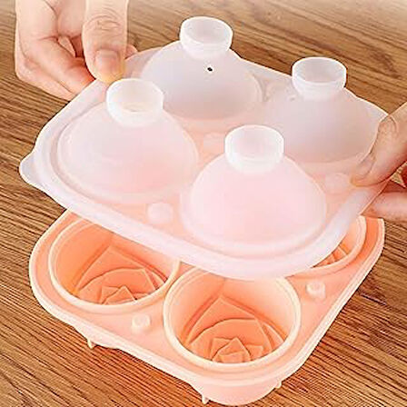 Gurme Chef Eysigo Gül Buz Kalıbı, Kapaklı, Silikon, Çok Amaçlı Büyük Boy