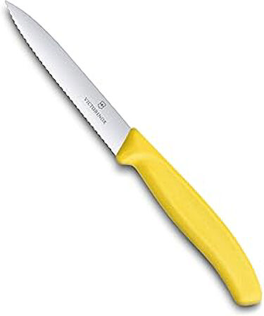 Victorinox 6.7736.L8 Swissclassic 10Cm Tırtıklı Soyma Bıçağı, Sari