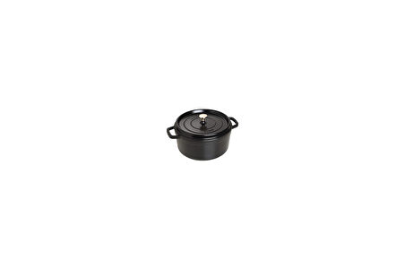 Staub 405093100 26 Cm Yuvarlak Siyah Döküm Tencere