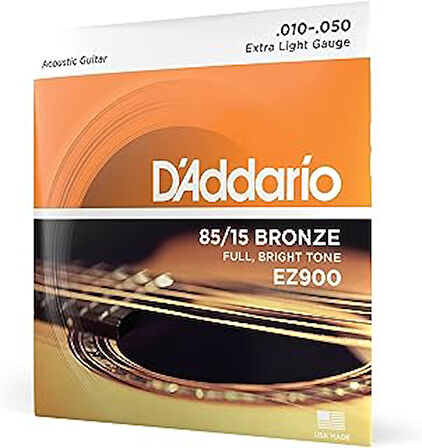 D'Addario EZ900 85/15 Bronze Akustik Gitar Teli
