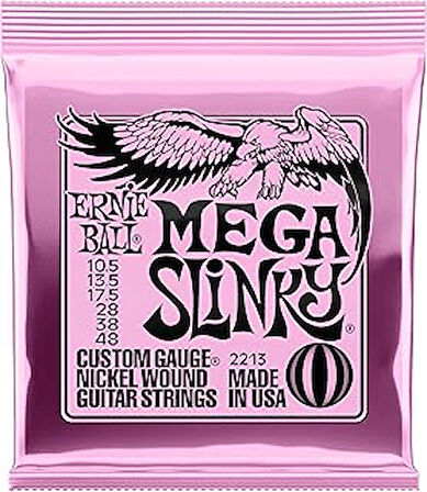Ernie Ball Mega Slinky Nickel Wound Electric Guitar Strings - 10.5-48 Gauge