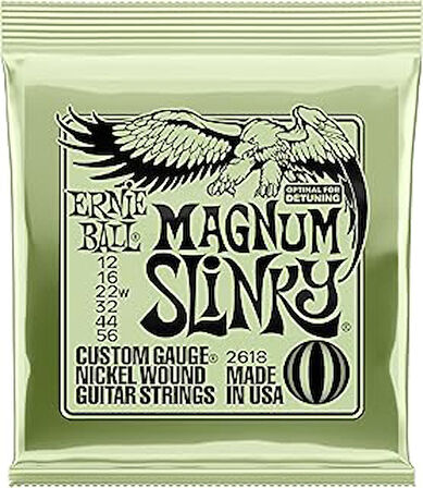 Ernie Ball Magnum Slinky Nickel Wound Electric Guitar Strings 12-56 Gauge