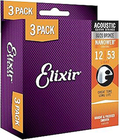 Elixir Akustik Bronz Nano Tel 012/053