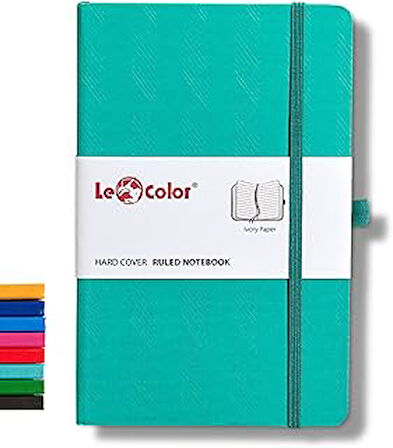 Le Color Tarihsiz Klasik Defter Rec Note 13X21 Çizgili Yeşil Desenli