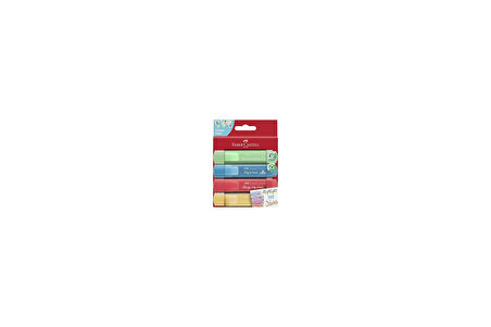 Faber-Castell Fosforlu Kalem 46 Pastel Renkler, 4X Kart 2021