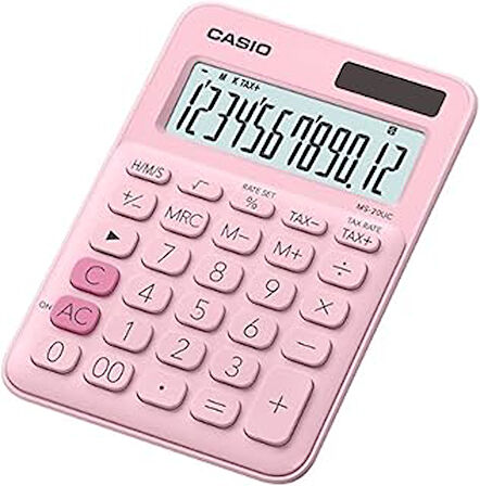 Ms-20Uc-Pk-N-Dc Mini Masa Hesap Makinesi Pembe