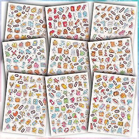 Neoprint Sticker Seti Günlük Ajanda Ve Defterlere Etiket, Öğretmen-Öğrenciler, Erkek-Kız Çocuk Ve Ye