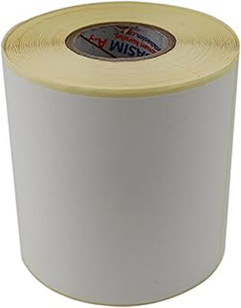 hazır etiketler , hazır al hızlı al Vellum Etiket 100mm x 120mm Ruloda 400 Adet 40mm Kuka Çapında Baskısız Not Alma Etiketi