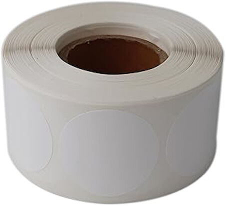 Hazır Etiketler , Hazır Al Hızlı Al Pp Opak Etiket 40Mm Çap Ruloda 1000 Adet 40Mm Kuka Çapında Yırtı