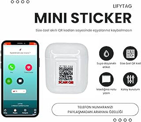 Lifytag Akıllı QR Kimlik - 4 Adet