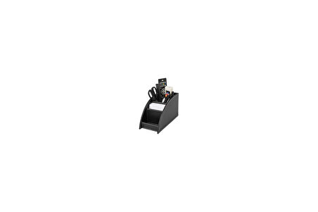 2K Kalemlik ve Kumandalık Suni Deri Masaüstü Organizer 4 Gözlü 21,5X10X12,5 cm