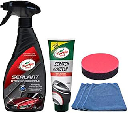Turtle Wax Hibrid Boya Koruyucu 500 Ml+ Çizik Giderici Pasta 100 Ml + Bez
