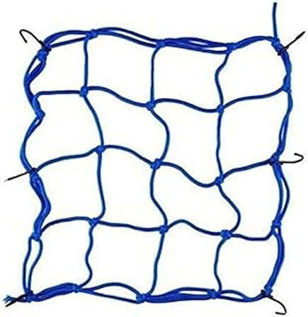 Bagaj Filesi Elastik 40X40cm Mavi Kask Fİlesi Eşya Fİlesi