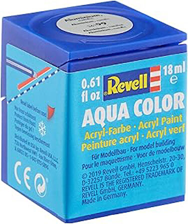 Revell - Su Bazlı Maket Boyası Aluminyum Metalik 18 Ml
