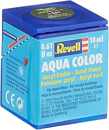 Revell - Su Bazlı Maket Boyası Zeytin Yeşil İpek 18 Ml (36361)