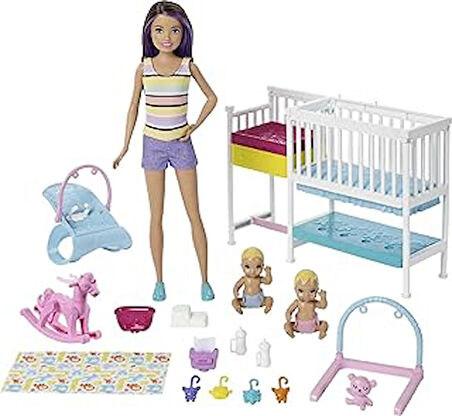 Barbie Bebek Bakıcısı Skipper Uyku Eğitiminde Oyun Seti, 3 Yaş Ve Üzeri, Gfl38