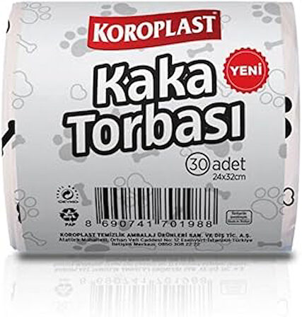 Koroplast Kaka Torbası, 30 Adet