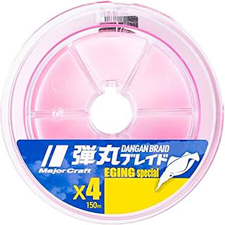 Major Craft Dangan Braid İp Egi Special Dbe4 Pe 0.8/0.12Mm/14Lb/6.1Kg/150Mt Pembe