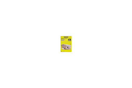 Karcher, Kağıt Toz Torbası, Cartridge Filter Ve Wd 2, Kağit Filtre A 2004-2024-2054, 69043220, Sarı