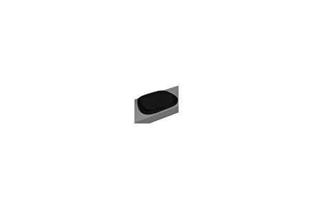 Vitra Frame 5653B483-0016 Tezgah Üstü Tv Lavabo, Vitra Clean, 55 Cm, Mat Siyah