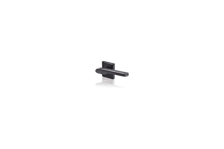 Yale Siena Serisi 35-Zr-8X8-A002-Ce-56-11 - Rozetli Silindirli Kapı Kolu - Siyah Mat Kaplama - Parça
