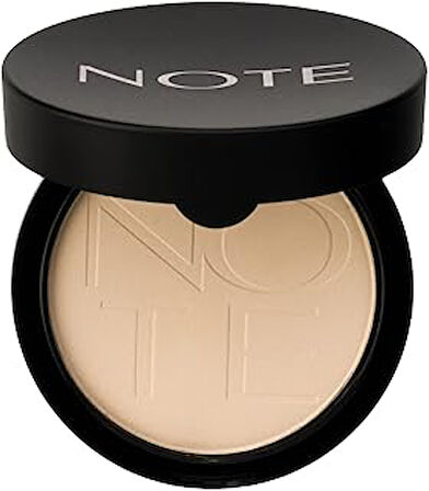 Note Luminous Silk Compact Powder Mat Bitişli Toz Yüz Pudrası 01 Beige