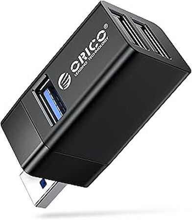 ORICO USB Hub 3 Port Mini Taşınabilir Yüksek Hızlı USB Splitter Adaptör 1 USB3.0 ve 2 USB2.0