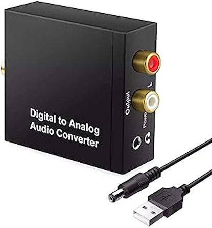 Ancheyn Dijital to Analog 3.5 mm Ses Tos Çevirici Dönüştürücü Adaptör 5057