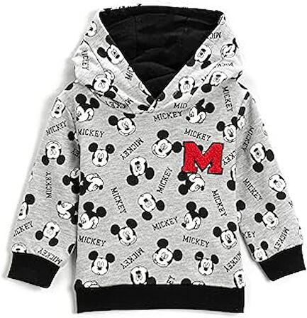 Minnie Mouse Baskılı Lisanslı Kapüşonlu Sweatshirt